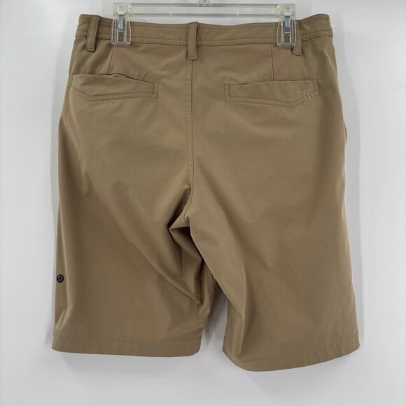 Lululemon Mens Sz32 Beige Commission Short Stretch Pants - Picture 6 of 6